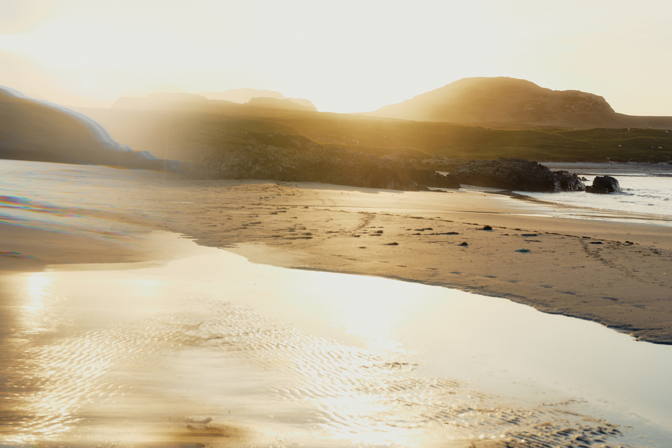 Abstract image of Bowmore beach on the Isle of Islay
