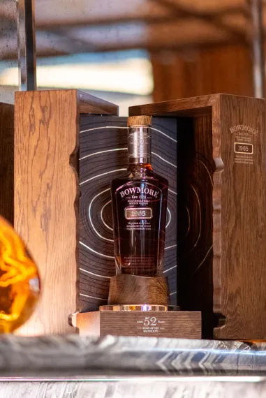 Bowmore 1965 bottle in box
