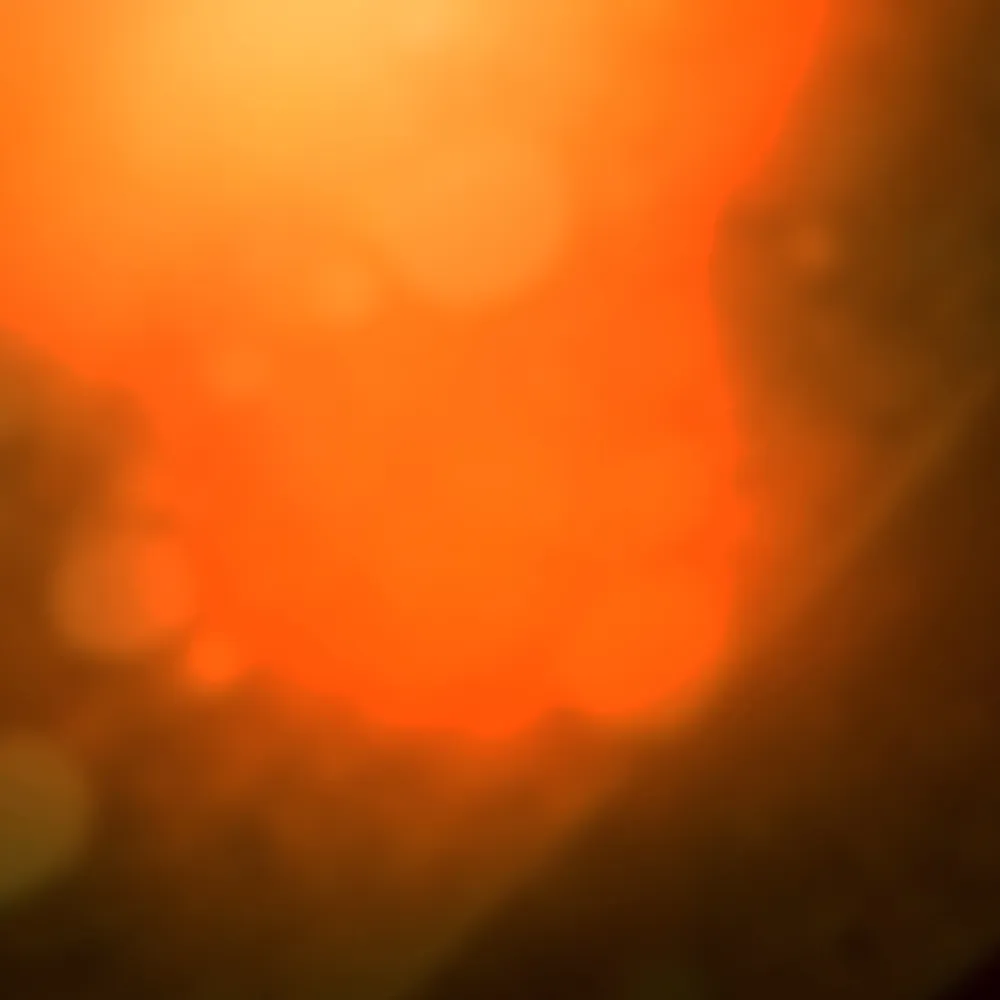 A fiery blend of deep orange tones