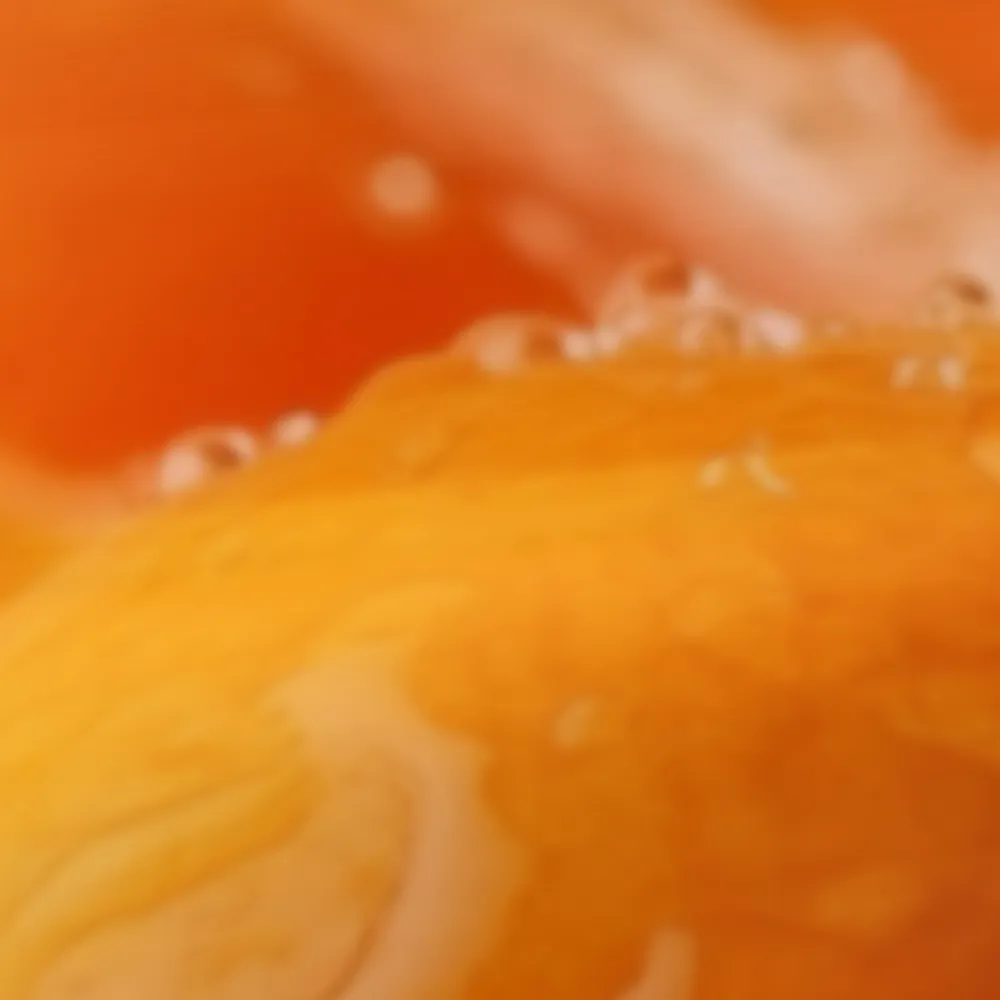 A combination of bright orange hues