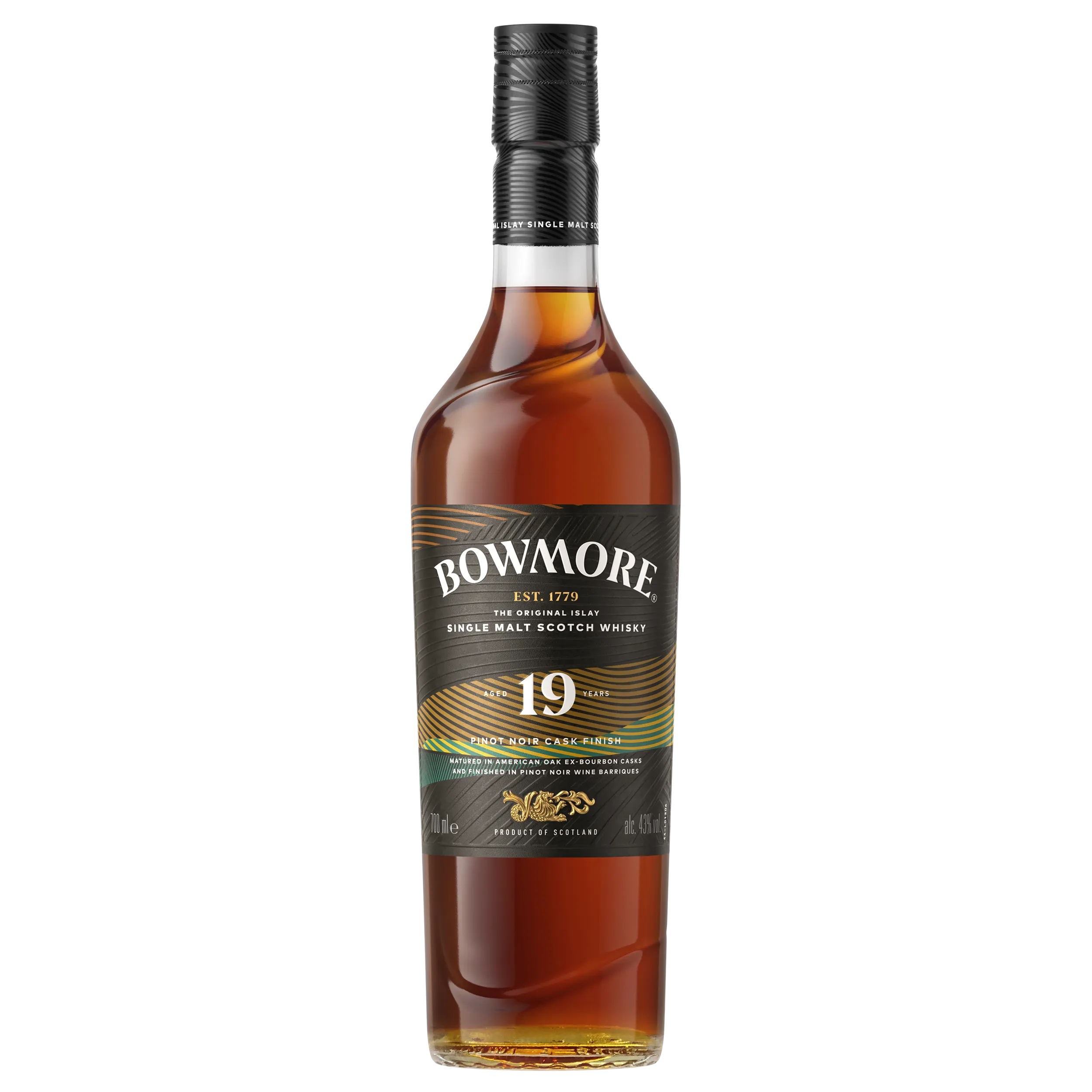 Bowmore 19 year old pinot noir cask finish bottle