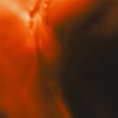 Abstract image in orange