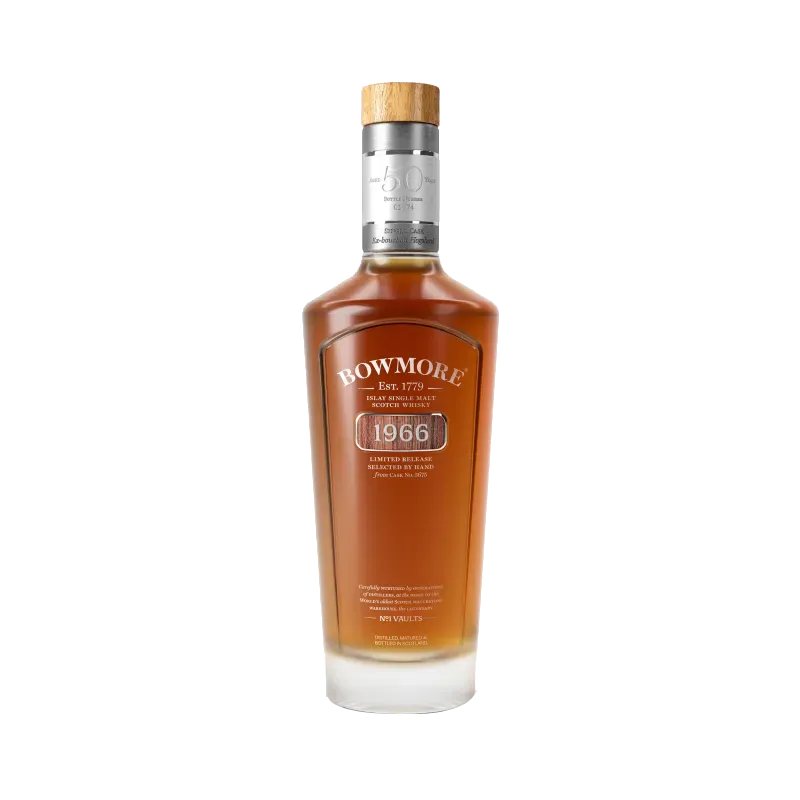 Bowmore 1966 vintage bottle