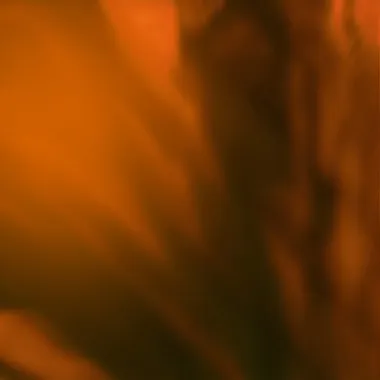 Abstract image with dark orange fiery tones