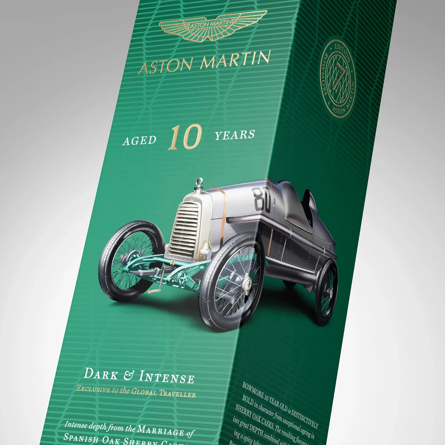 新商品>BOWMORE10年ダ－ク1L 細める & ASTON MARTIN (2本)