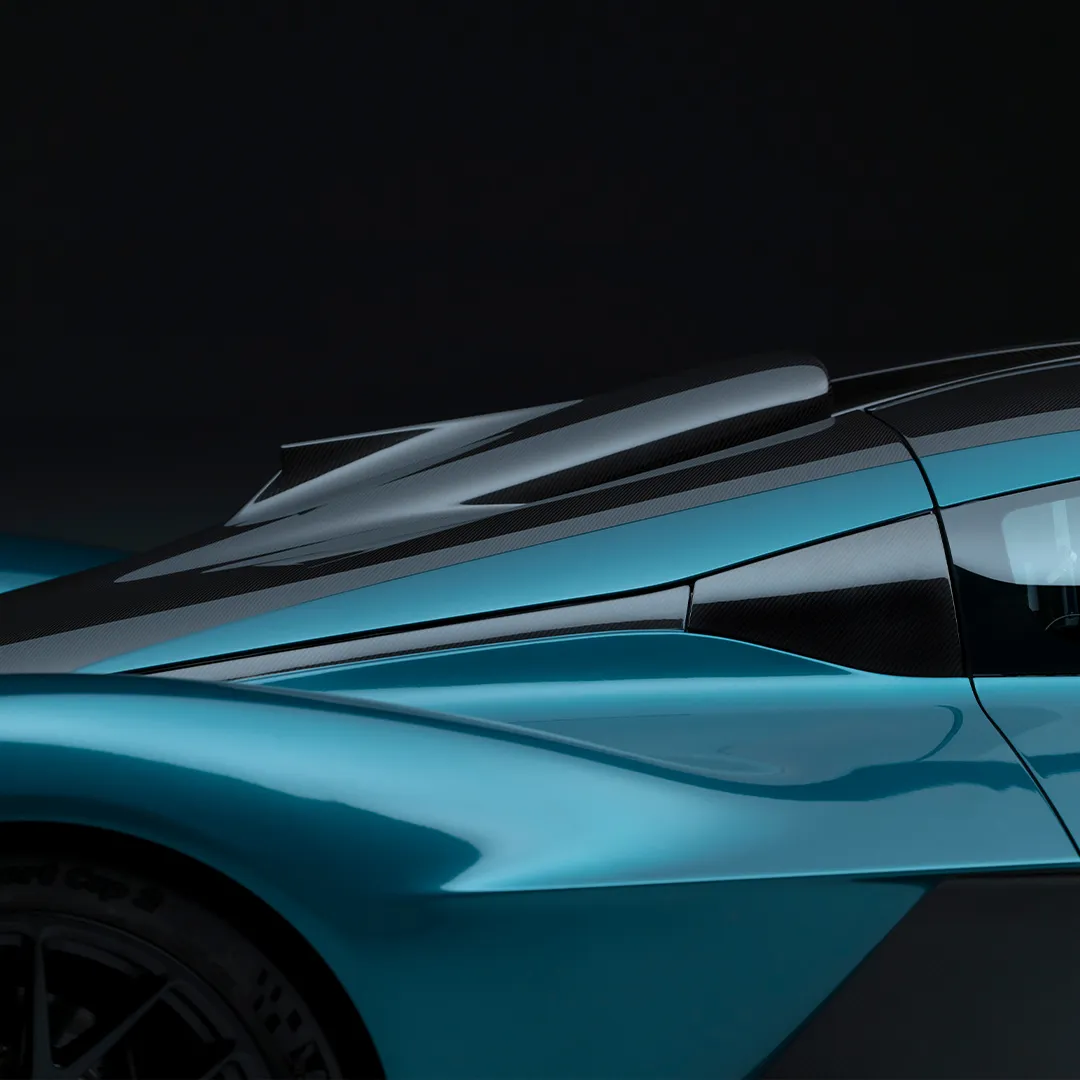 Close up of Aston Martin Valkyrie side