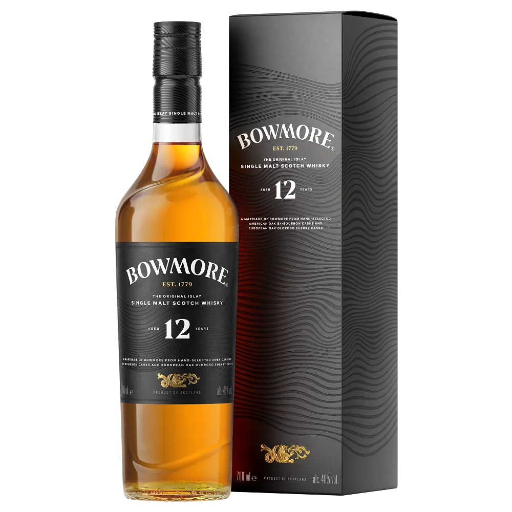 Bowmore 12 Year Old Core Box to Side 