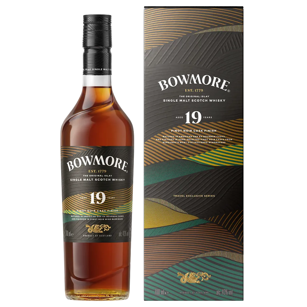 Bowmore-19-YO-GTR Bottle and Box