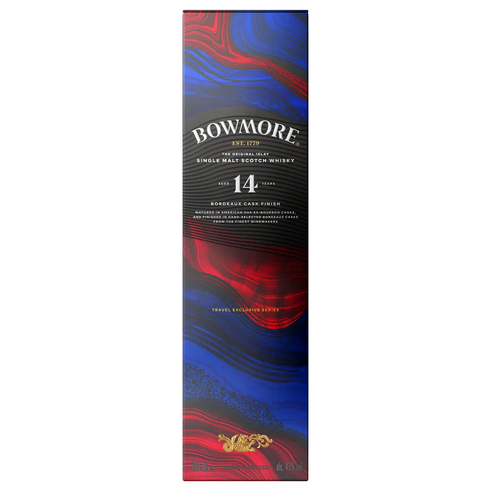 Bowmore 14 Year Old Bordeaux Wine Cask Finish Box