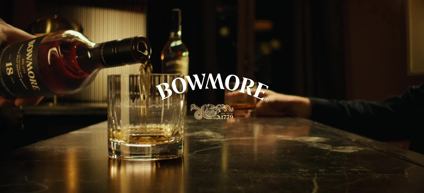 Bowmore Bar Scene with Logo